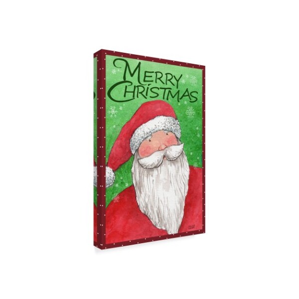 Melinda Hipsher 'Merry Christmas Santa In Red' Canvas Art,30x47